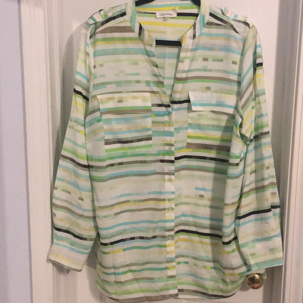 Long Sleeve Blouse- Calvin Klein